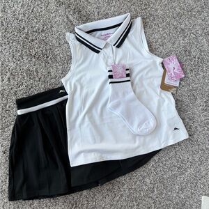 White and black 3 peace set by Tommy Bahama,  7-8 years.